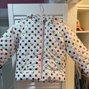 Colorful Polka Dot Puffer KIDS Jacket